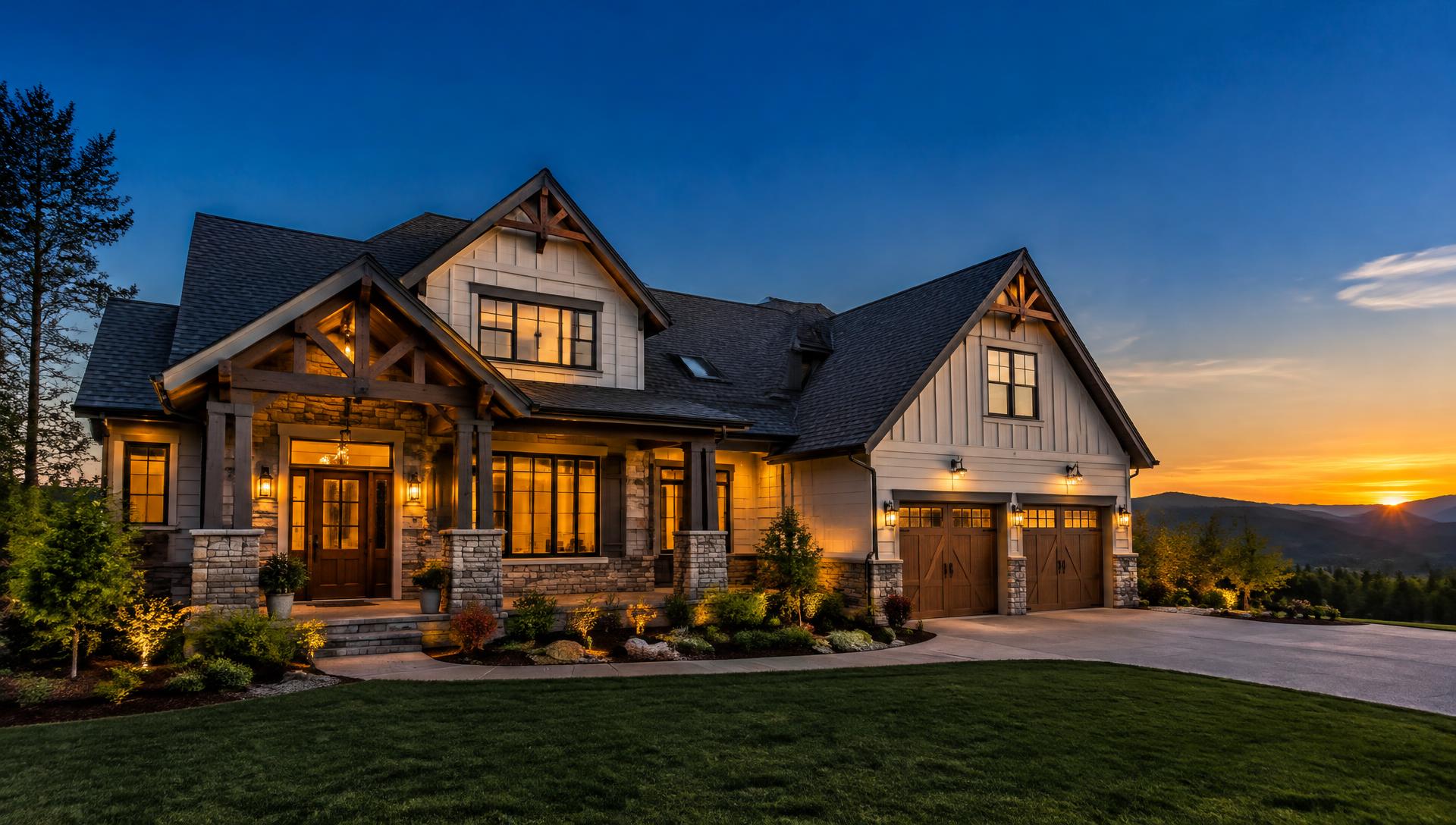 Custom home built by Avicor Construction